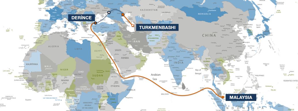 Derince, Turkey - Turkmenbashi, Turkmenistan