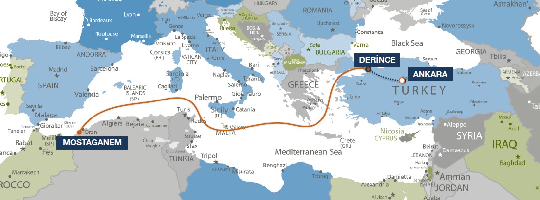 Ankara, Turkey - Mostaganem, Algeria