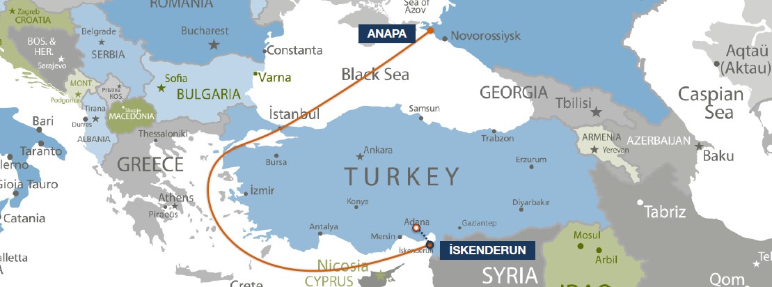 Adana, Turkey - Anapa, Russia