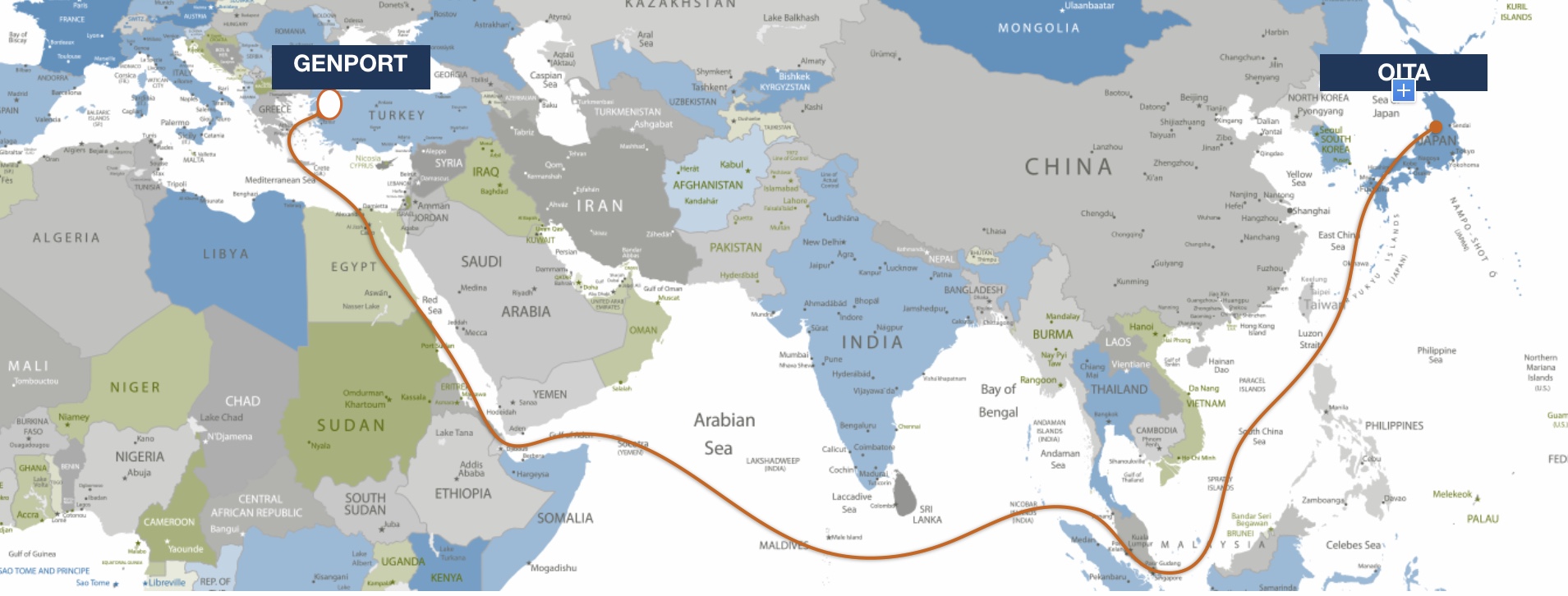 Oita, Japan - Genport İstanbul, Turkey